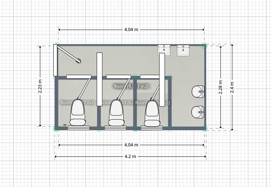 Toilet Block 4.2x2.4
