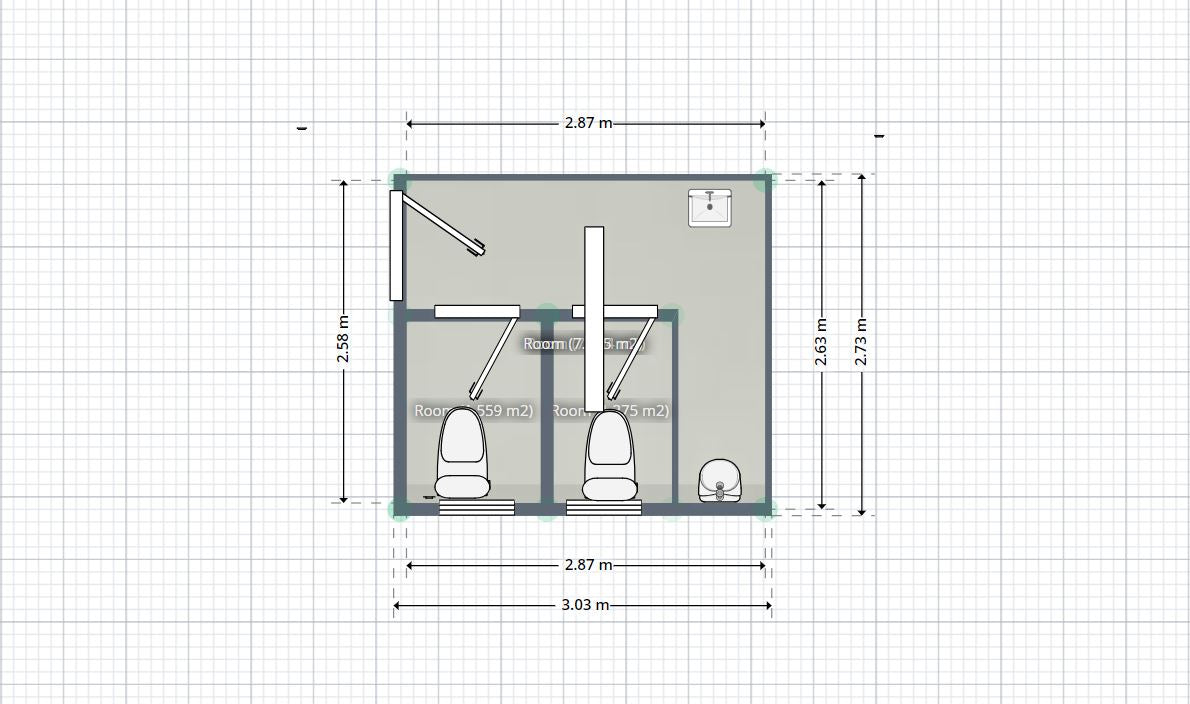 Toilet Block 3x2.5