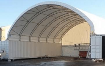 Container Canopy 18.3 × 12.2m — Double Truss (H6.0m)