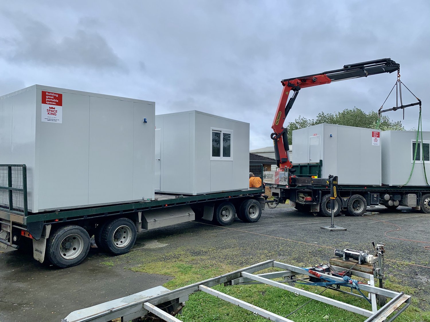 Ata mārie team! Another four portable buildings going out to one of our awesome customers today!