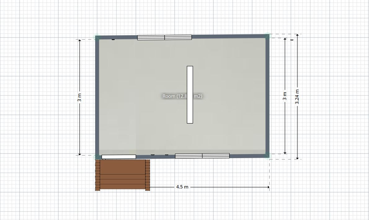 4x3 Layout Office 4.5x3 – Space King