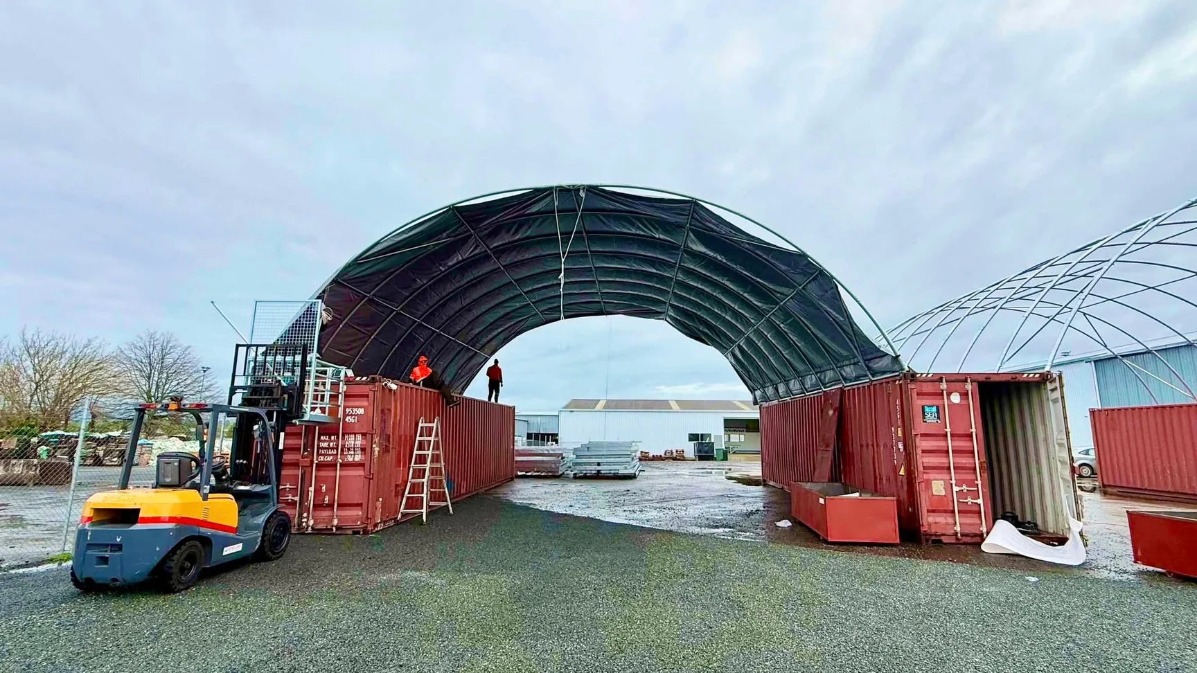 Container Shelter Installation