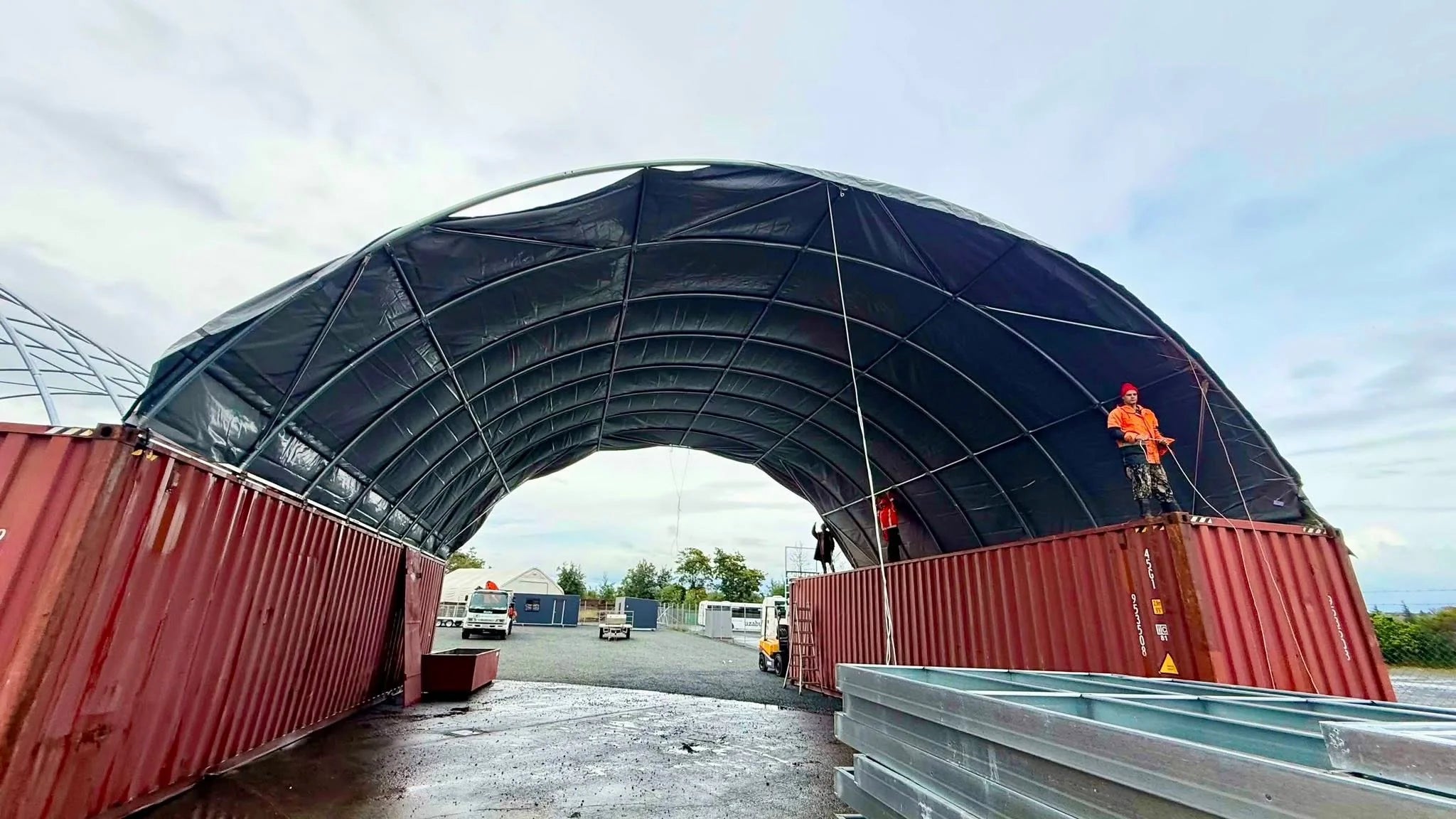 Container Shelter Installation