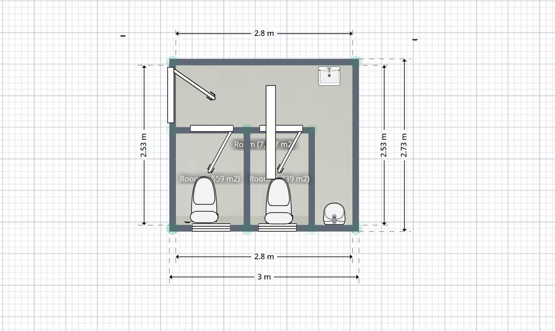 Toilet Block 3x2.5